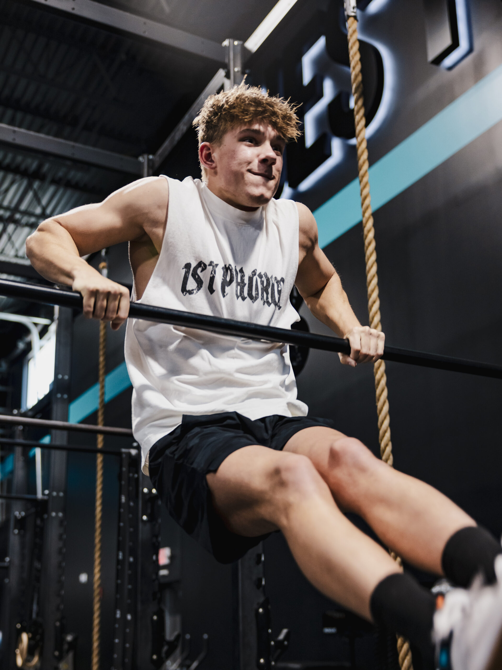 Athlete performing a high-intensity exercise during a HIIT workout to improve cardiovascular fitness, conditioning, and overall performance.