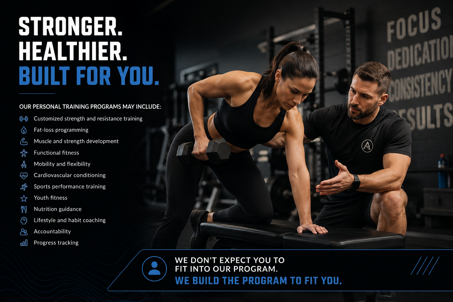 Customized personal training programs at Lake Country Training in Oconomowoc, WI