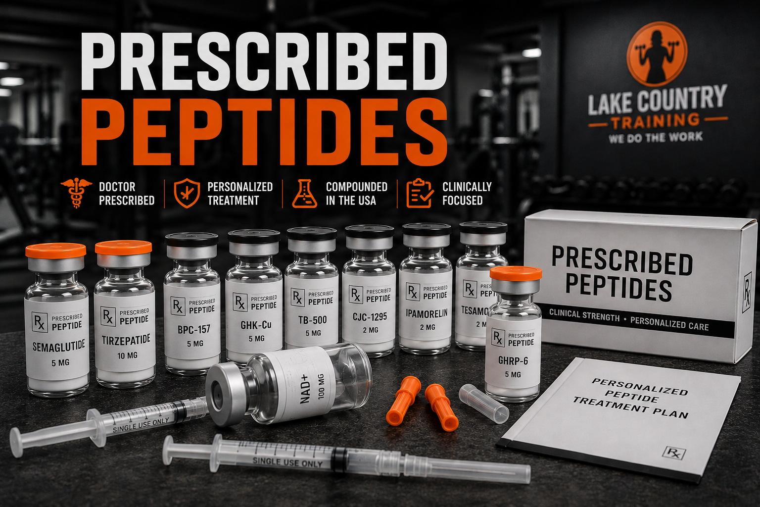 Prescription peptide telehealth programs through licensed medical providers, featuring peptide treatment options and personalized medical care.