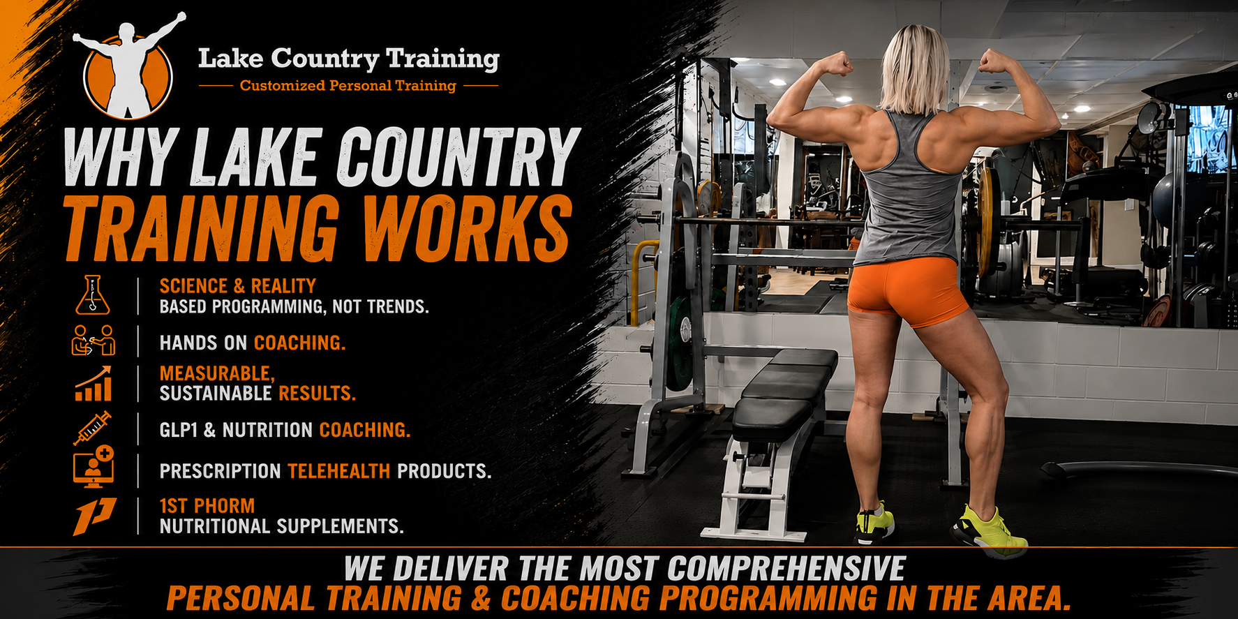 The Lake Country Training coaching team delivering personalized fitness, nutrition, and health optimization services.